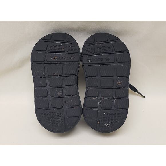 Adidas Black Mesh Tie Kids Shoes Sneakers • Size 4K Kids - Picture 7 of 8